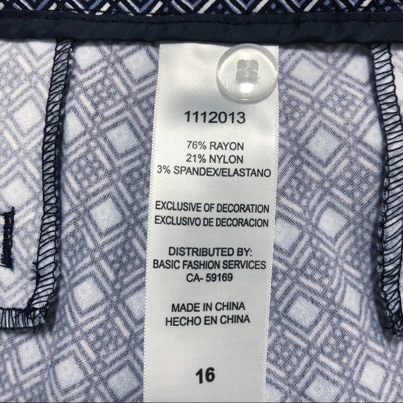 MARIO SERRANI Italy Blue & White Bermuda Shorts 16 - Picture 11 of 16
